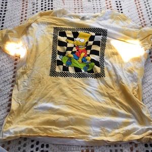 Tie dye Bart Simpson graphic tee
